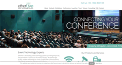 Desktop Screenshot of etherlive.co.uk